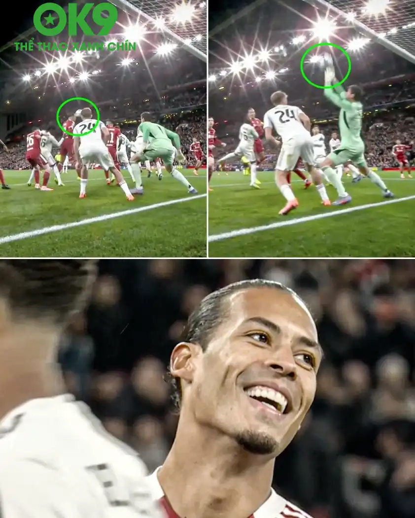 Virgil van Dijk bất lực trước sự xuất sắc của Courtois (Ảnh: ESPN). Virgil van Dijk bất lực trước sự xuất sắc của Courtois (Ảnh: ESPN).