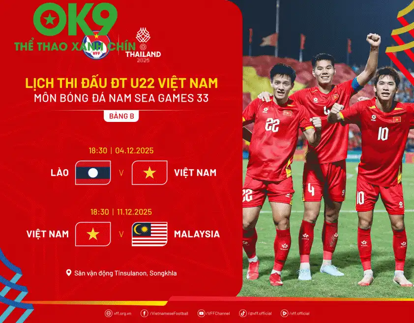 U22 Việt Nam chốt địa điểm vòng bảng ở sân Tinsunlanon, Songkhla (Ảnh: VFF) U22 Việt Nam chốt địa điểm vòng bảng ở sân Tinsunlanon, Songkhla (Ảnh: VFF)